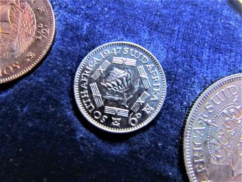 1947 SA UNION PROOF SET - COMPLETE LOW MINTAGE SET and PROOF @@LOW START@@