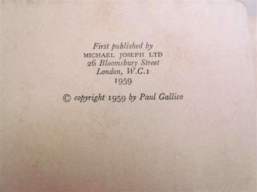 The Hurricane Story - Paul Gallico - First Edition 1959 - Author of many well known classics