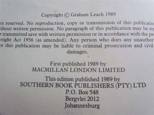 THE AFRIKANERS - THEIR LAST GREAT TREK - GRAHAM LEACH FIRST EDITION