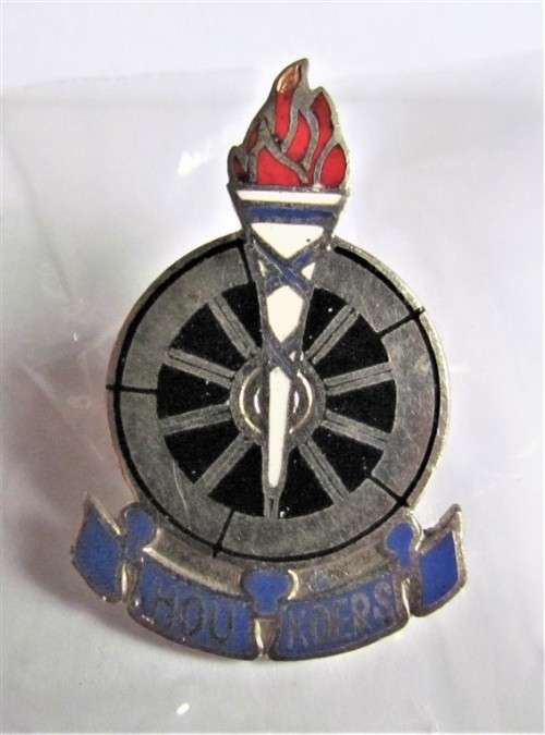 VOORTREKKER BADGE "HOU KOERS"