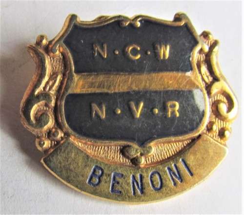 N.C.W N.C.R  BADGE - BENONI
