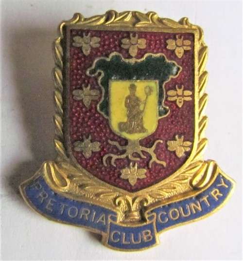PRETORIA COUNTRY CLUB ENAMELLED BADGE