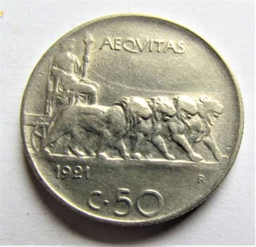 1921 Italy 50c