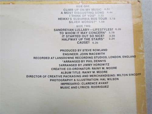 RODRIGUEZ - COMING FROM REALITY  - VINTAGE LP **SCARCE** 1972