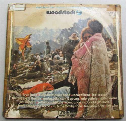 WOODSTOCK - 3 X LP SET - VINTAGE LP SET - POOR CONDITION
