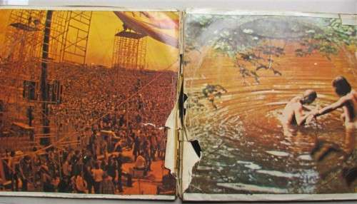WOODSTOCK - 3 X LP SET - VINTAGE LP SET - POOR CONDITION
