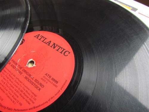 WOODSTOCK - 3 X LP SET - VINTAGE LP SET - POOR CONDITION