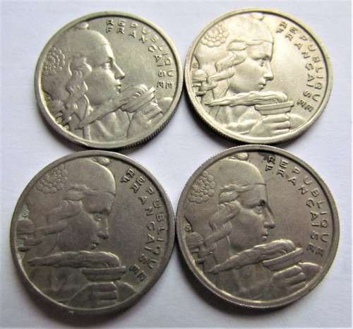 4 x France 1954 & 57 100 Francs -all for 1 bid