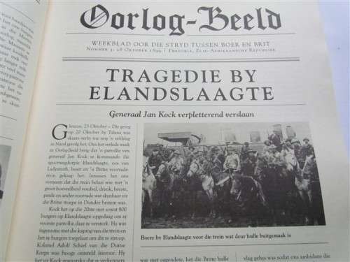 Oorlog Beeld -Nuusblad oor die stryd tussen Boer & Brit - Like New Condition