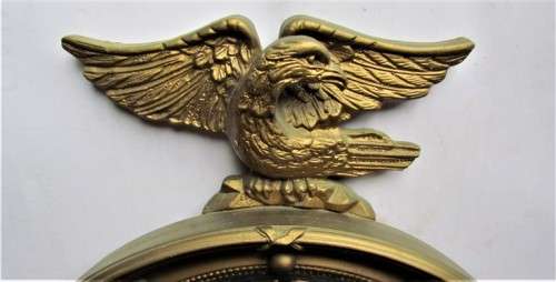 Antique ATSONEA Round Convex Regency Mirror + Eagle**R! START**SCARCE**