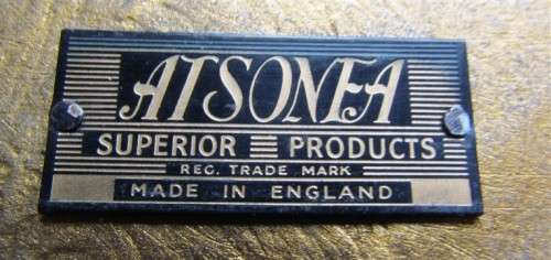 Antique ATSONEA Round Convex Regency Mirror + Eagle**R! START**SCARCE**