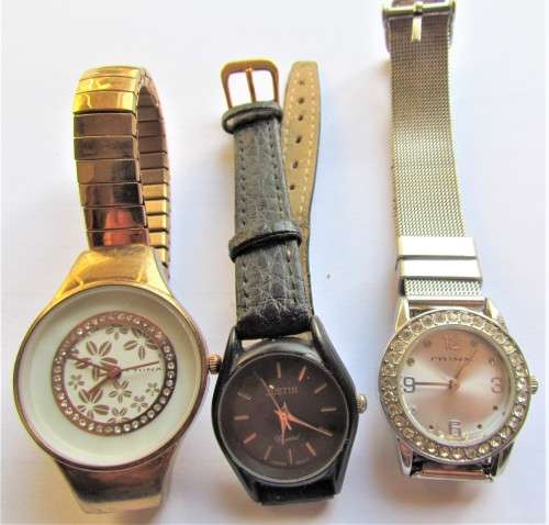 3 x Ladies Watches - 1 Bid for all 3 - Do not know if working