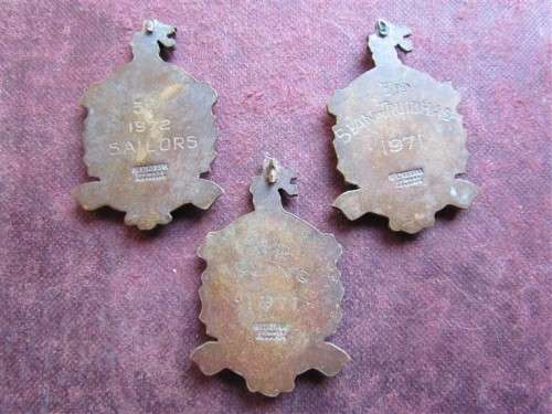 3 x Scottish Highlands Dancing Medal / Badges - all for 1 bid