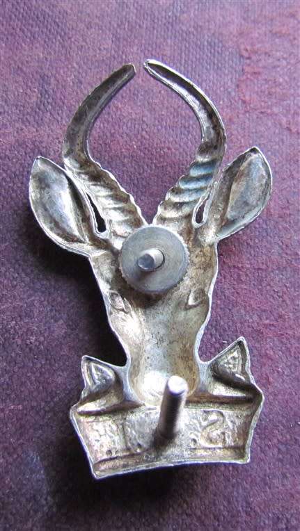 Large SA Infantry Springbok Cap Badge
