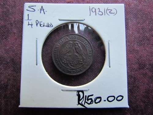 1931(Z) Union SA Farthing 1/4d