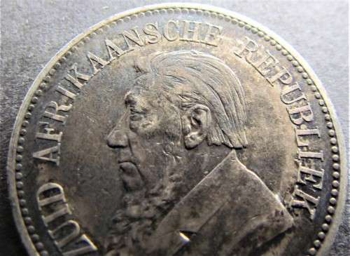 1895 ZAR 2/6 Halfcrown **Low Mintage** SILVER **