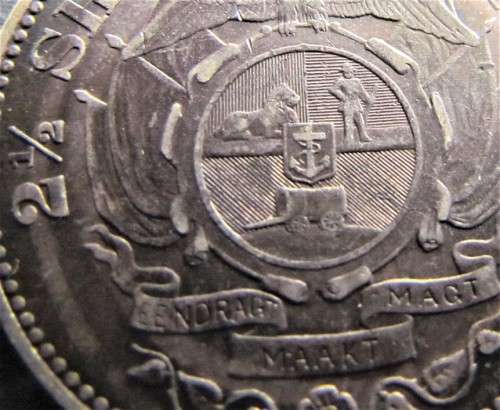 1895 ZAR 2/6 Halfcrown **Low Mintage** SILVER **