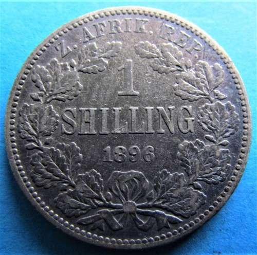 1896 ZAR 1/ Shilling **SILVER**