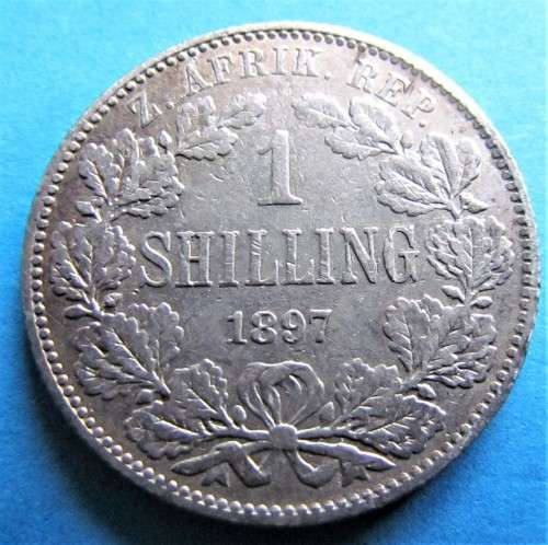 1897 ZAR 1/ Shilling **SILVER**