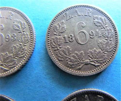 6 x 1892 to 1897 6d Sixpence Set **SILVER** 1 bid for all