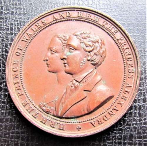 1863 prince of Wales marries Princess Alexandra Medallion