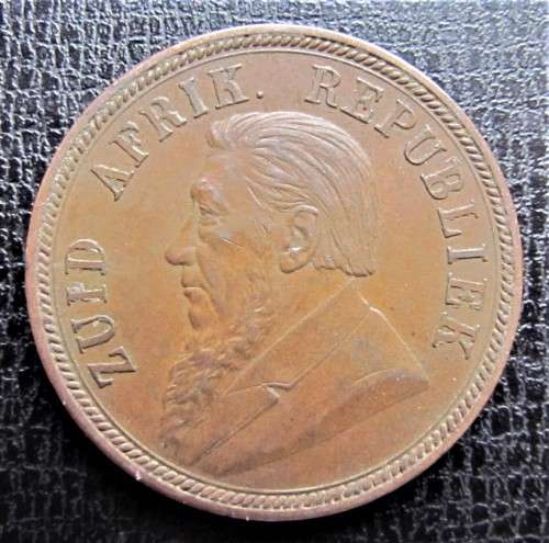 @@R1 START@@ ZAR 1892 Penny 1d with Great Details - see pics