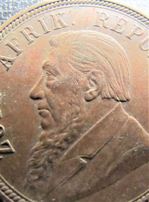 @@R1 START@@ ZAR 1898 Penny 1d with Great Details - see pics