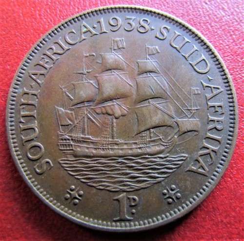 1938 Penny 1d SA UNION