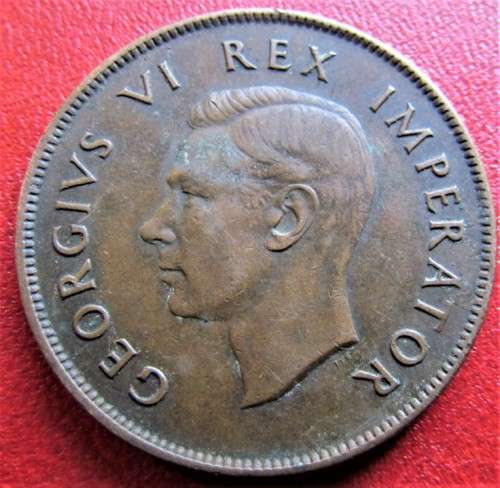 1938 Penny 1d SA UNION