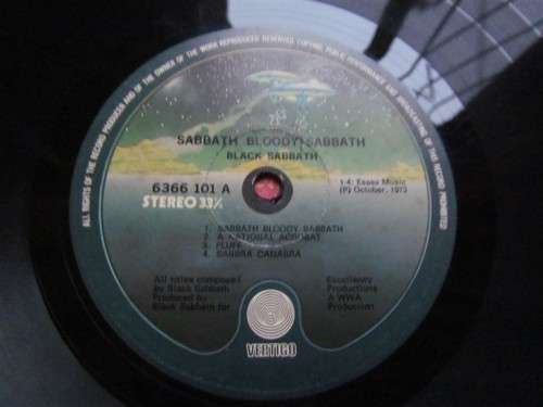 BLACK SABBATH - SABBATH BLOODY SABBATH - VINTAGE LP