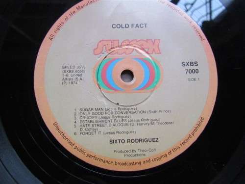 RODRIGUEZ - COLD FACT - VINTAGE LP