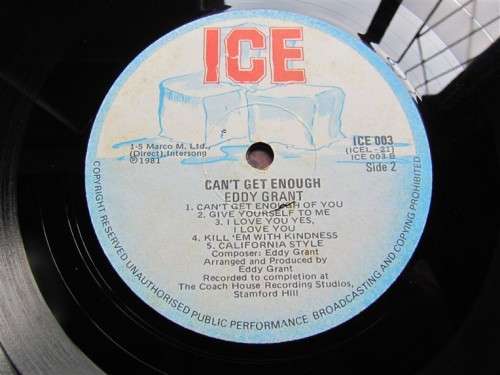EDDY GRANT VINTAGE LP - CAN`T GET ENOUGH