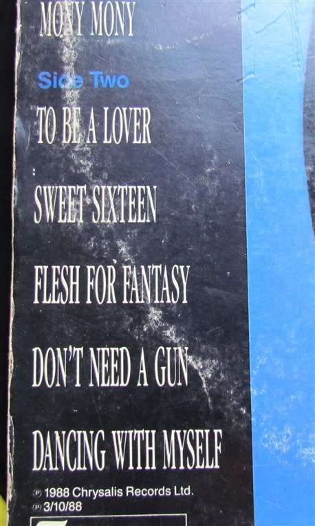 BILLY IDOL VINTAGE LP SONGS