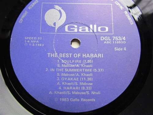 the Best of Harari - Vintage Vinyl LP Record