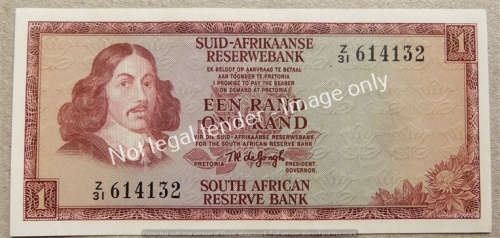 DE JONGH 2nd ISSUE REPLACEMENT NOTE Z31 UNC