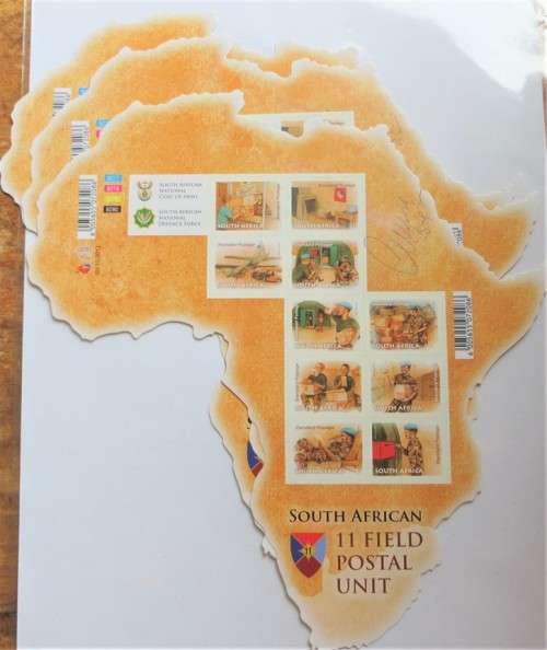 Signed - 11 Field South African Postal Unit - UMM Sheet - Bid per sheet