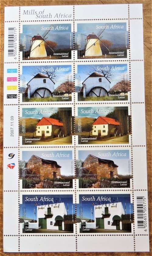 Mills of South Africa Sheet UMM