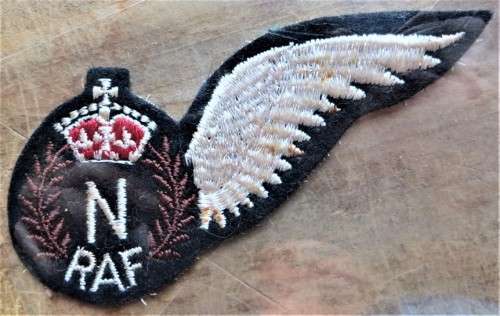 RAF Navigator Embroidered Wing Brevet Patch