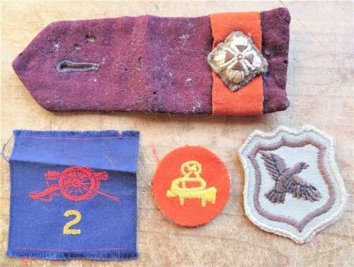 Military Rank & embroidered Patches Lot