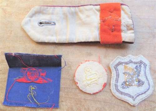 Military Rank & embroidered Patches Lot