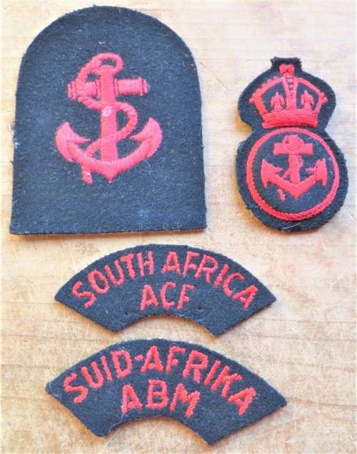 SA Navy Red Embroidered Patches - 1 Bid for All