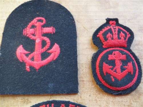 SA Navy Red Embroidered Patches - 1 Bid for All