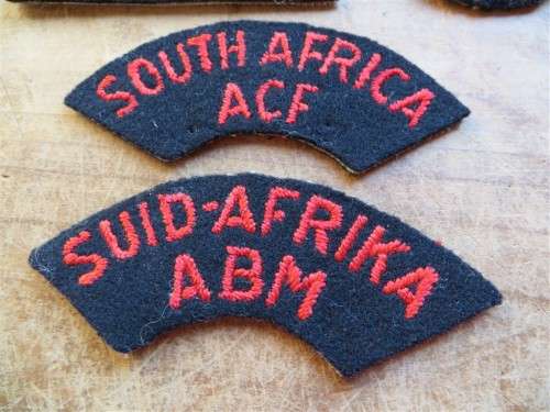 SA Navy Red Embroidered Patches - 1 Bid for All