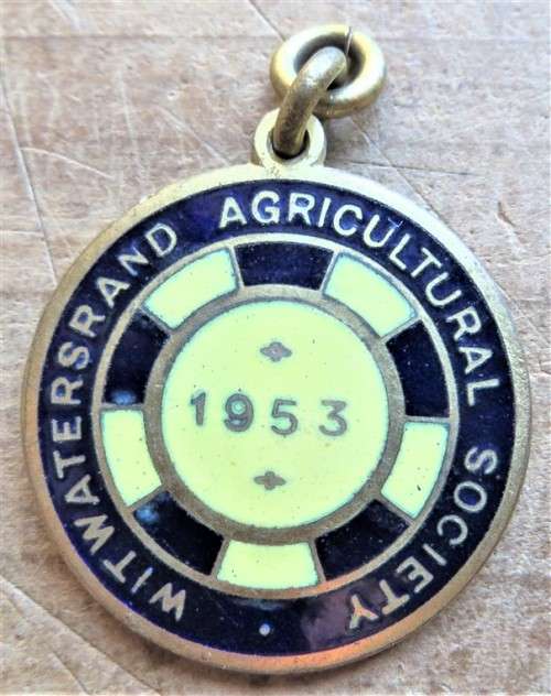 1953 Witwatersrand Agricultural Society numbered medallion
