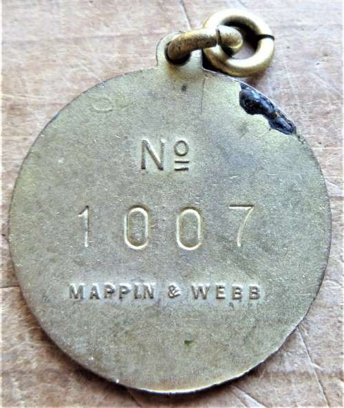 1953 Witwatersrand Agricultural Society numbered medallion