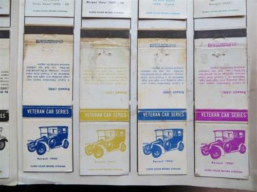 Automotive Vintage Matchbox labels Collection - Let Frame as Pop Art/collectables circa.1950`s