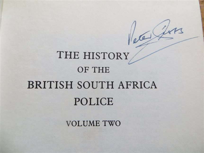 History of the British South Africa Police - Rhodesia BSAP - signed Peter Gibbs