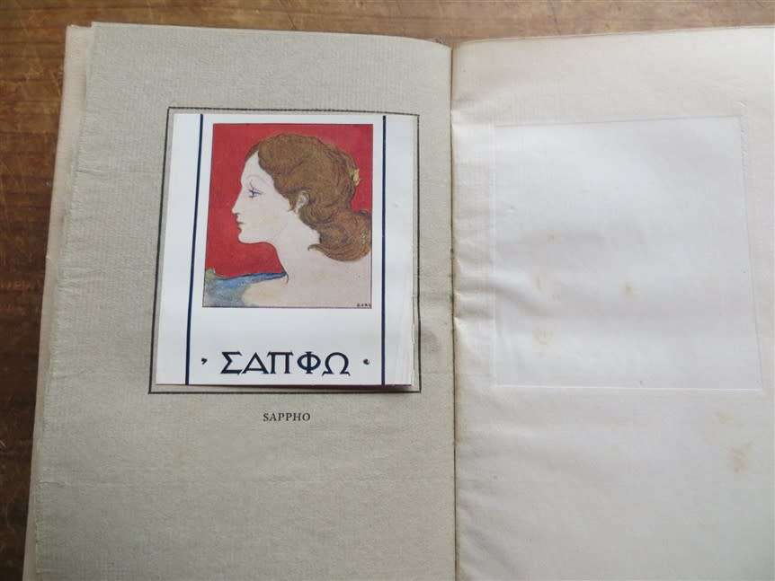 SAPPHO: 1914 - The Queen of Song -Arranged by J R Tutin Illustrated  E H R Collings