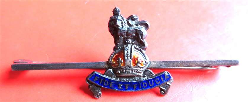 British Staff Corps Silver Sweetheart Brooch