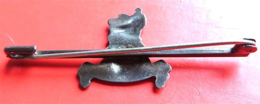 British Staff Corps Silver Sweetheart Brooch